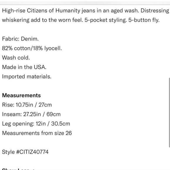 Citizens of Humanity Liya Grey Distressed Jeans - Picture 5 of 6